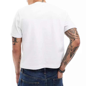 Camisetas al por Mayor B2B con Cinta de Contraste en el Cuello, Estilo Urbano Moderno, Color Personalizado, Pedidos al por Mayor de Fábrica - Product Image 6