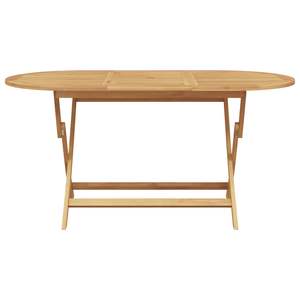 Ensemble de salle à manger de jardin en teck massif brun 5 pièces - Product Image 4