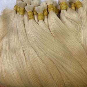 Vente en gros d'extensions de cheveux humains vierges en vrac de couleur blonde Paquets vietnamiens de qualité VIP des vendeurs - Product Image 1