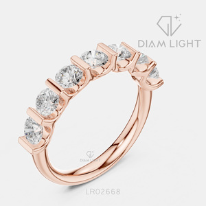 Bague de mariage en or blanc 14 carats avec diamant de laboratoire certifié IGI, taille ronde 1,47 carat, bijou raffiné, cadeau pour fiançailles, mariage ou anniversaire - Product Image 4