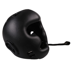 Protector de Cabeza para Boxeo, Talla Única, Negro, Ajustable, de Cuero PU, para MMA, Muay Thai, Kickboxing, Sparring y Entrenamiento - Product Image 2