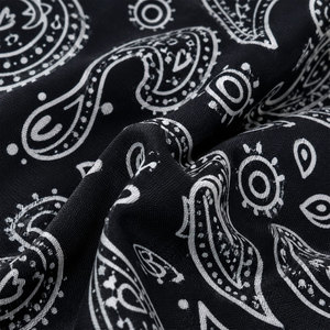 Chemise de travail à manches longues en coton à motif cachemire noir et blanc pour homme, respirante, uniforme de mode - Product Image 6