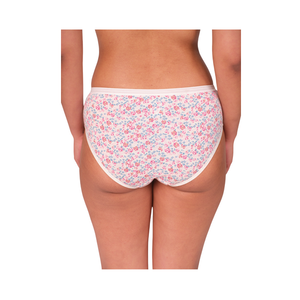 Culottes hipster en coton pour femmes, taille mi-haute, avec ceinture extérieure élastique imprimée design, tissu respirant, coupe confortable, lot en gros - Product Image 4