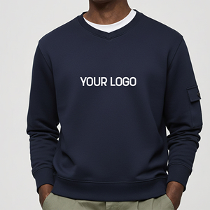 Premium Quality Oversized Cotton <b>Sweatshirt</b> Men Custom <b>Embroidery</b> Baggy Pullover Comfortable High Quality <b>sweatshirts</b> - Product Image 1