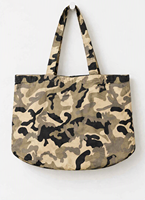 Sac fourre-tout en toile camouflage jaune et noir, sac à main en coton pour le shopping, sac à bandoulière, impression personnalisée, grande capacité