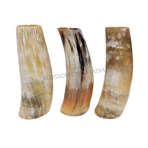 Jarrón de Cuerno de Búfalo Orgánico Auténtico, Hecho a Mano, Pulido, Maceta Floral, Elegante Centro de Mesa de Estilo Animal, Ecológico - Product Image 3