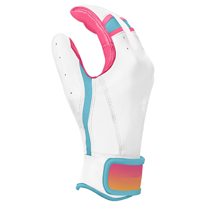 Gants de frappeur de baseball en cuir Cabretta personnalisés, manchette courte, logo personnalisé, haute adhérence, antidérapants, souples, légers, pour l'entraînement et l'équipe - Product Image 4