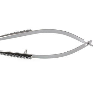 Micro-ciseaux Yasargil de qualité supérieure en acier inoxydable réutilisable, forme baïonnette, instruments de microchirurgie de qualité supérieure - Product Image 2