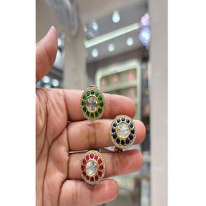 Atractivos Pendientes de Moissanita Chapados en Oro de Latón de Calidad Superior y a la Moda para Mujeres y Niñas, Colección para Bodas y Fiestas - Product Image 2