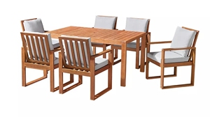 Table à manger d'extérieur en bois massif best-seller | Meubles modernes de patio et de jardin résistants aux intempéries Fournisseur et Fabricant du Vietnam - Product Image 3