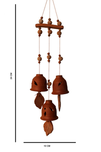 Campanas de Viento Modernas de Terracota de Diseño, Colección Decorativa para Decoración del Hogar Estilo Rústico, Hechas a Mano, Fáciles de Instalar - Product Image 2