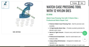 Herramienta de Prensado para Cajas de Reloj con 12 Matrices de Nylon, Herramientas Profesionales para Reparación de Relojes y Joyería, Herramientas de Orfebrería |   N.º de artículo GS-2016A - Product Image 3