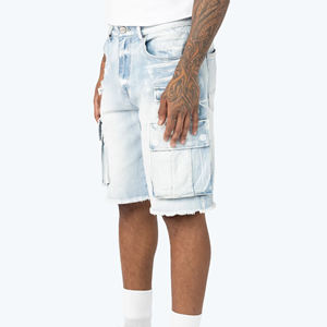 Nouveauté, shorts en jean pour homme, style streetwear, design unique en forme de cœur, haute qualité, jeans courts pour homme - Product Image 3