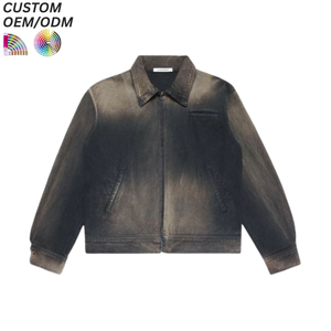 Chaqueta Vaquera Y2K Formal de Invierno Vintage con Bordado Personalizado, 100% Algodón, Lavable, de Secado Rápido y Transpirable, Soporte OEM/ODM al por Mayor - Product Image 5