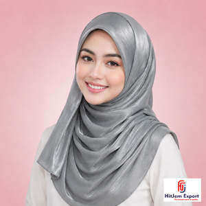 Pañuelo Hijab Liso Zimmy Choo de Alta Calidad, Impresión Personalizada, Sensación de Seda, Suave, Envoltura para la Cabeza, Fabricante Textil OEM ODM Personalizado - Product Image 5