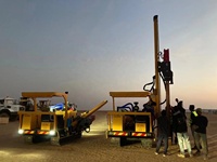 Cadre solaire multifonction 6m Post Crawler Solar Pile Driver Ramming Pounder Machine Pile Driver/
