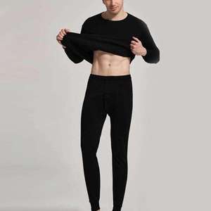 Premium Quality <b>Men's</b> All-Season Thermal <b>Base</b> <b>Layer</b> Set Spandex/Polyester Fabric Breathable Quick Dry Eco-Friendly Plus Size - Product Image 4