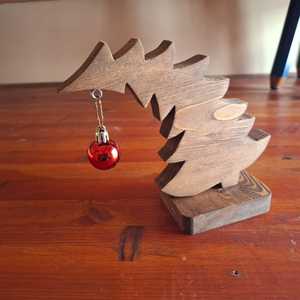 Curio Craft Luxury Wooden <b>Christmas</b> Leaning <b>Tree</b> Decor | Eco-Friendly Handmade <b>Christmas</b> Ornament Collection - Product Image 4
