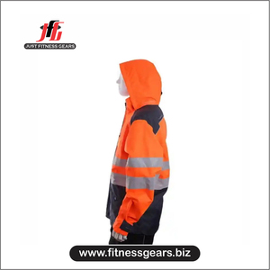 Soft Touch <b>Fleece</b> Lined <b>Work</b> Wear Jacket For Men Cold Weather Outdoor Coat Durable Safety Uniform With Adjustable - Product Image 3