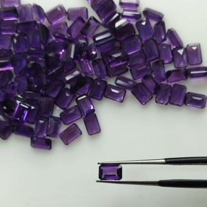 Ametista Africana Natural, Forma Octogonal de 6x4MM, Color Púrpura, Gema Suelta de la Mejor Calidad, Gemas Red Mountain para Joyería - Product Image 1