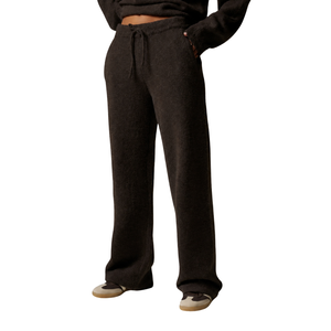 Ensemble survêtement femme oversize col rond avec pantalon droit taille élastique – Tenue décontractée deux pièces style urbain - Product Image 6