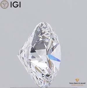 Diamant solitaire de 0,50 carat, taille ronde, cultivé en laboratoire CVD, 5,14 mm, avec certificat IGI, couleur D, clarté VVS1, pour pendentif raffiné - Product Image 5