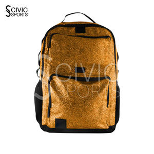 Bolsa de animadora con brillo y acabado brillante, mochila espaciosa con múltiples compartimentos y brillo. - Product Image 1