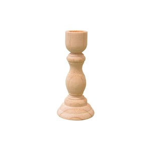 Support à bougie en bois moderne, finition rustique, accessoire de décoration minimaliste pour la maison - Product Image 5