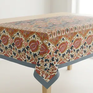 Mantel de Algodón con Estampado Floral Clásico, Rectangular, Lavable, Decoración para el Hogar - Product Image 6