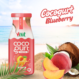 โยเกิร์ตมะพร้าวพีช280มล. บรรจุภัณฑ์ขวดเครื่องดื่ม cogogurt จากผู้ผลิตมียี่ห้อตามสั่ง - Product Image 3
