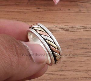 Anillo de Plata de Ley 925 al por Mayor, Anillos Sólidos Minimalistas Lisos para Mujeres y Hombres, Regalo de Joyería para Boda y Compromiso - Product Image 1