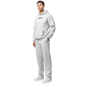 Ensemble de survêtement à capuche pour homme avec pantalon à jambe droite, poche kangourou, style décontracté, streetwear quotidien, vente en gros, ensemble deux pièces personnalisé - Product Image 2