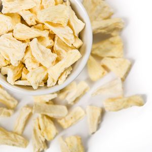 [Mejor Precio] Piña Liofilizada Semiblanda Baja en Carbohidratos, Venta al por Mayor, Precio Directo de Fábrica, Segura y Saludable, Trozos de 1/4 y 1/6 - Product Image 1