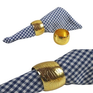 Anneaux de serviette en métal massif en alliage multicolores, design nordique, vente directe d'usine, pour la décoration de mariage, d'hôtel et de restaurant - Product Image 2
