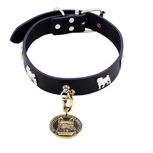 Pets Brass Round Shape Dog Print Collar Tag Charm for Dogs & Puppies Personalized Pet ID Name Tag Durable Brass Pendant - Product Image 3