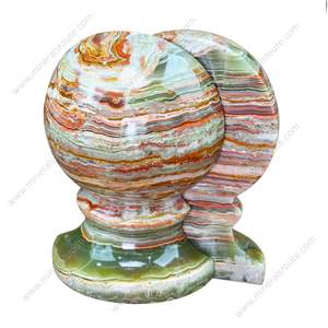 Sujetalibros de Mármol Natural Verde, Hechos a Mano, Grabados, Ajustables, de Forma Irregular, Diseño Moderno, Multicolores, para Decoración y Regalos - Product Image 4