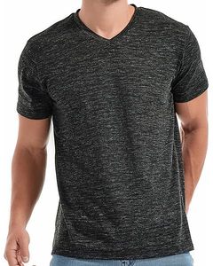 Men's Gray Geometric Print Short Sleeve Casual T-<b>Shirt</b> Breathable Knitted Summer Wear - Product Image 6