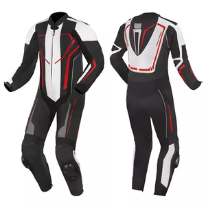 Combinaison de moto en cuir, équipement de conduite, combinaison de moto en cuir directement de l'usine, équipement de protection durable, combinaison de moto en cuir - Product Image 3