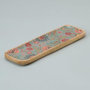 Restaurant Server Top Notch Wooden Printed Rectangular <b>Platter</b> Handcrafted Exclusive Design Decorative for Home Usage - Product Image 1