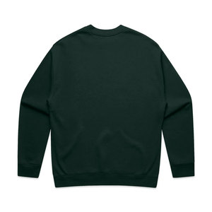 Men's Crew Neck Solid Color Regular Fit Knitted Cotton Pullover <b>Sweatshirt</b> Casual Autumn Wear - Product Image 2