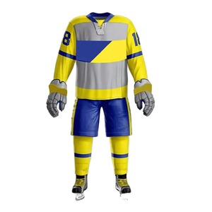 Ensemble d'uniformes de hockey sur glace haut de gamme pour hommes – Maillot et pantalon d'équipe personnalisables, respirants et à séchage rapide pour club 2026 - Product Image 1