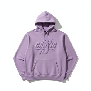 Sweat-shirt surdimensionné pour homme, personnalisé par le fabricant, à double doublure, avec impression 3D en relief, 500 GSM, épais, en molleton, effet délavé à l'acide - Product Image 1