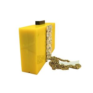 Clutch bag Hand Bag Acrylic Clutch for Women Bridal Clutch with Removable Gold Chain Strap Marble Purse Floral Clutch Bag For Wo - Product Image 2