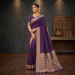 Derniers modèles de sari en soie pour femmes, pour toutes les occasions, vêtements de mariage, robes indiennes disponibles à prix de gros - Product Image 4