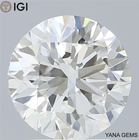 Berlian Laboratorium CVD 2.50 Karat Bentuk Bulat 8.71 mm Warna F Kejernihan VVS1 Dengan Sertifikat IGI Untuk Cincin Lamaran Stylist