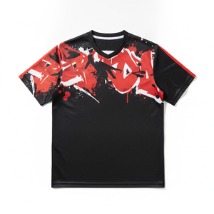 T-shirt d'entraînement extensible quadridirectionnel pour hommes, vêtements de sport fonctionnels pour la gym et le fitness, marque privée, séchage rapide, tenue athlétique pour la course à pied - Product Image 1