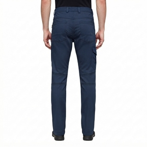 Pantalon cargo décontracté pour homme, coupe droite, avec poches fonctionnelles pour la randonnée, les voyages en plein air et le travail - Product Image 2