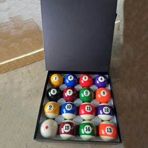 Ensemble complet de billes de <span class=keywords><strong>billard</strong></span> de qualité professionnelle 2-1/4'' en résine phénolique, 16 billes de taille réglementaire pour les sports de <span class=keywords><strong>billard</strong></span>, personnalisables - Product Image 2