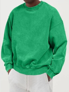 Sudaderas Sólidas para Hombre, de Algodón Lavado, Cálidas para Otoño, Estilo Casual, Cómodas, con Capucha, a la Moda, Estilo Urbano, Talla Grande - Product Image 3