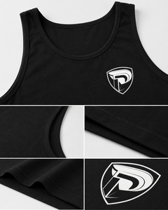 Custom Men's Muscle Fit <b>Tank</b> <b>Tops</b> <b>Knitted</b> Breathable Polyester/Cotton 220g Heavy Duty Workout Casual Plain Dyed - Product Image 3